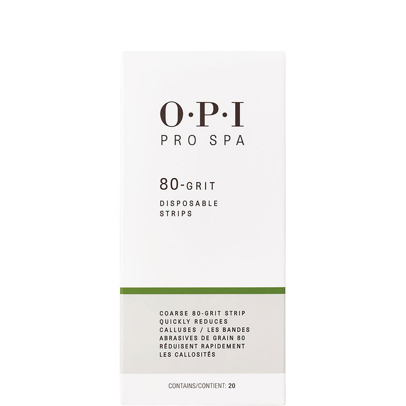 OPI Pro Spa Disposable Grit Strips 80 Grit X20 (AS103)