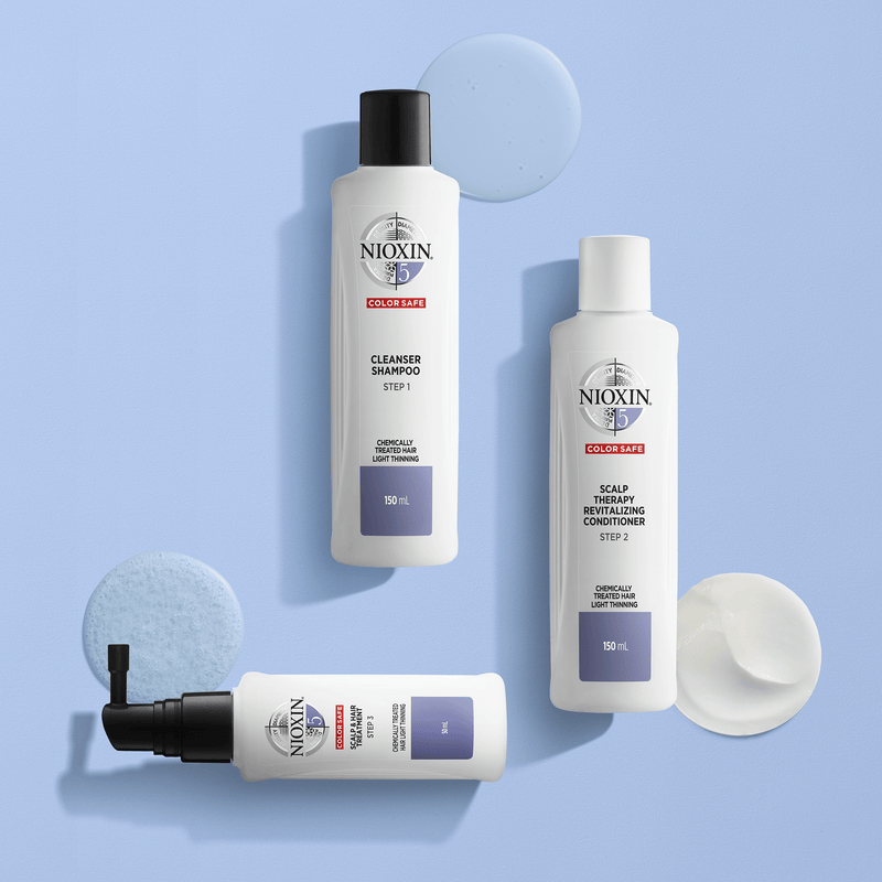Nioxin System 5 Treatment - for bleached and chemically treated hair with light thinning