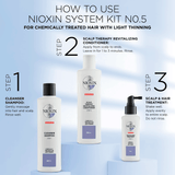 Nioxin System 5 Treatment - for bleached and chemically treated hair with light thinning